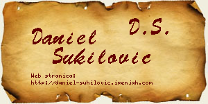 Daniel Šukilović vizit kartica